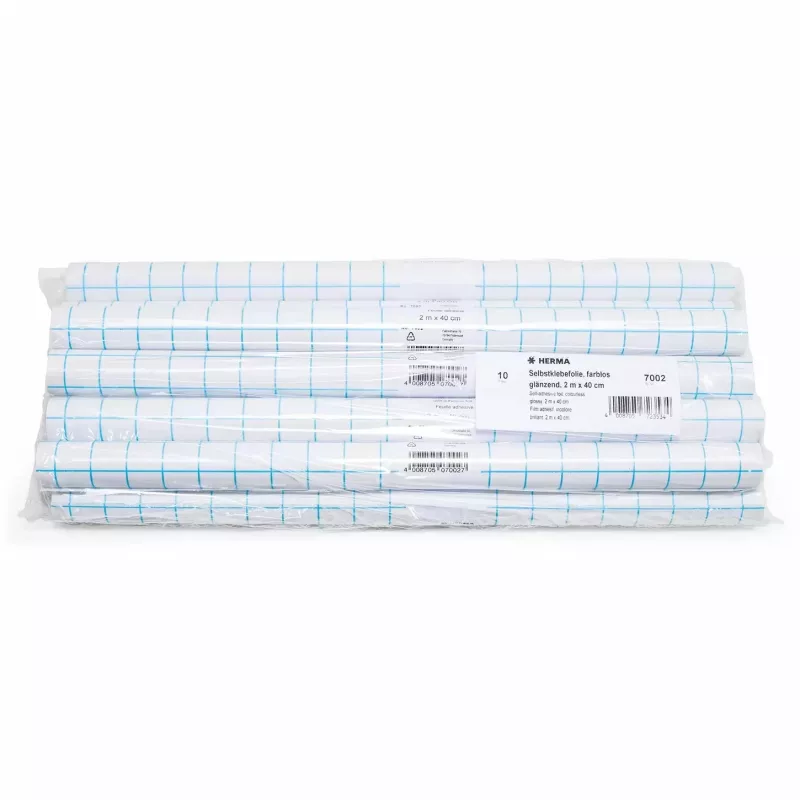 Lámina autoadhesiva brillante HERMA 7002 40 cm de ancho 2 m de largo