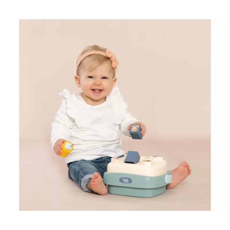 Cubo clasificador de formas SMOBY 7600140323 con formas de colores, juguete educativo para niños pequeños