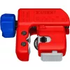 Cortatubos Knipex TubiX S 3–30 mm, herramienta de corte compacta para tubos de metal y plástico