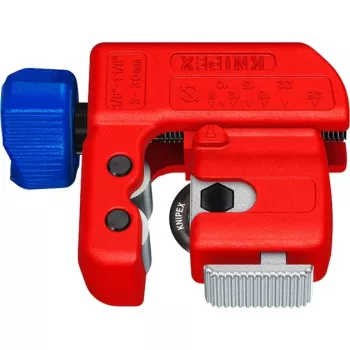 Cortatubos Knipex TubiX S 3–30 mm, herramienta de corte compacta para tubos de metal y plástico