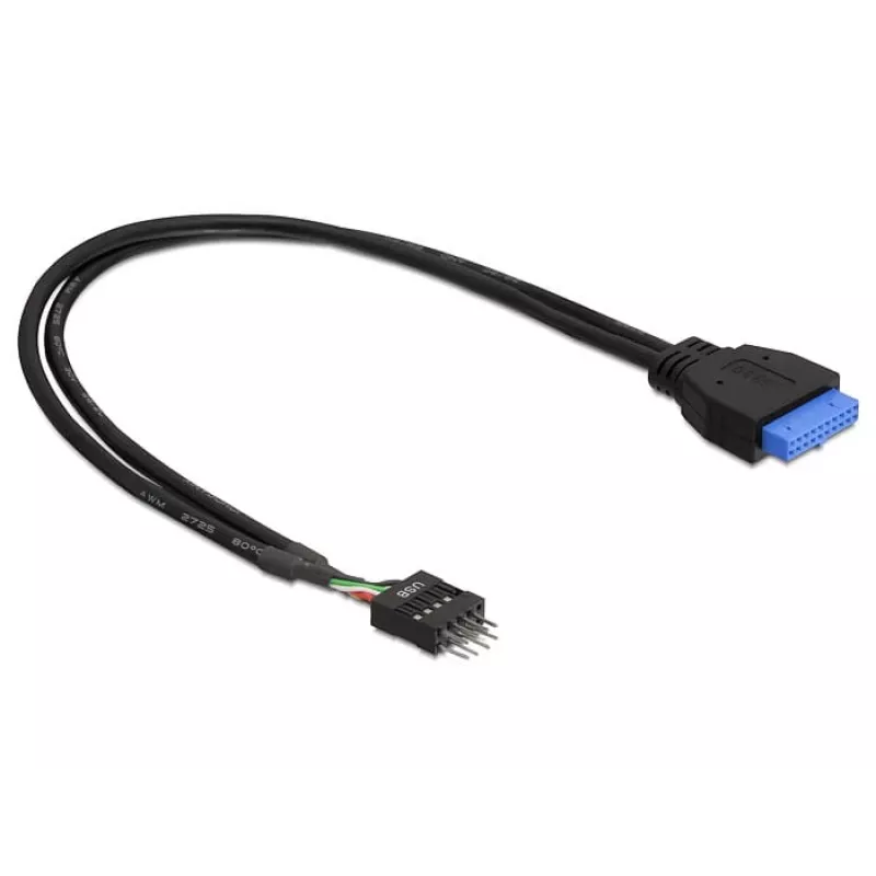 DeLOCK USB 3.0 19 pines - USB 2.0 8 pines 45 cm