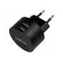 Adaptador de enchufe USB LogiLink PA0218 2 puertos USB para carga rápida 10,5 W