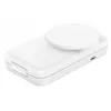 Belkin UltraCharge 25W Qi2 base de carga inalámbrica plegable 2 en 1, blanca (WIZ038KQWH)