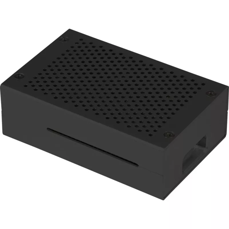 Carcasa de aluminio para Raspberry Pi 4 B de JYT, modelo RB-AlucaseP4+01B, acabado negro