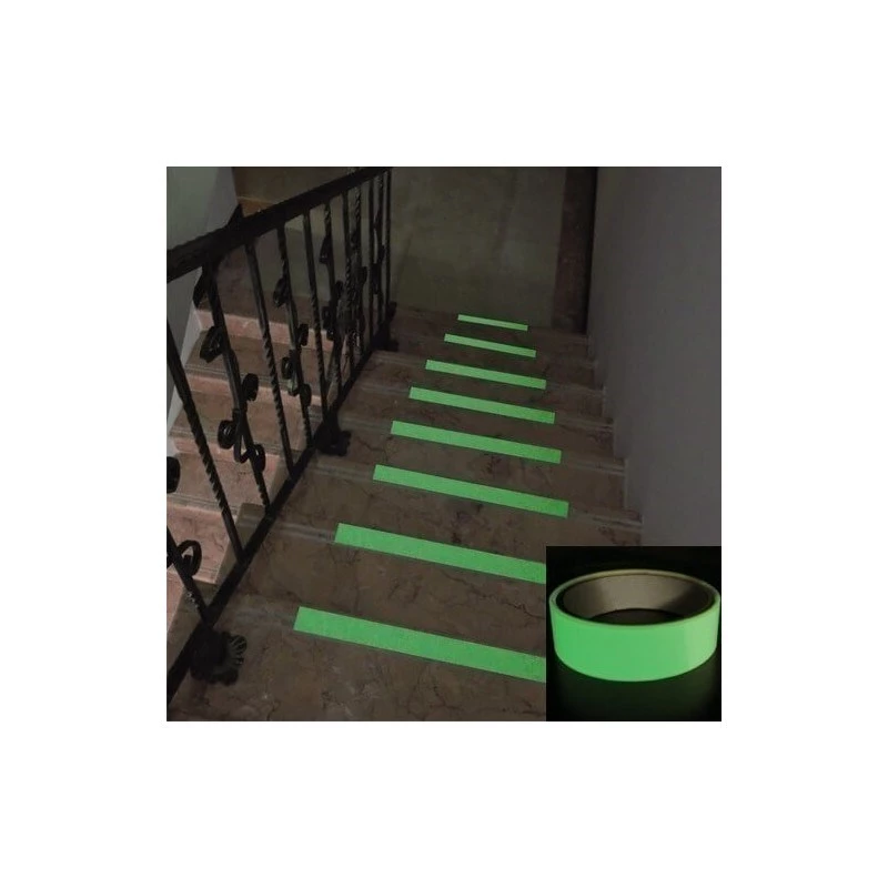 Cinta adhesiva luminiscente SUNDO 27080 — 2 m de longitud, 20 mm de ancho, color luminiscente