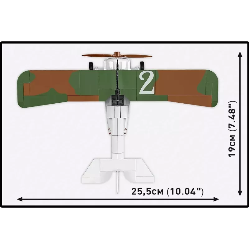Set de construcción Cobi Blocks Nieuport 17 C.1 277 piezas — maqueta de avión, set de bloques coleccionable