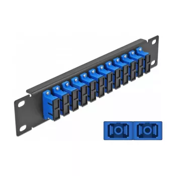 Panel de parcheo de fibra óptica DeLOCK 10