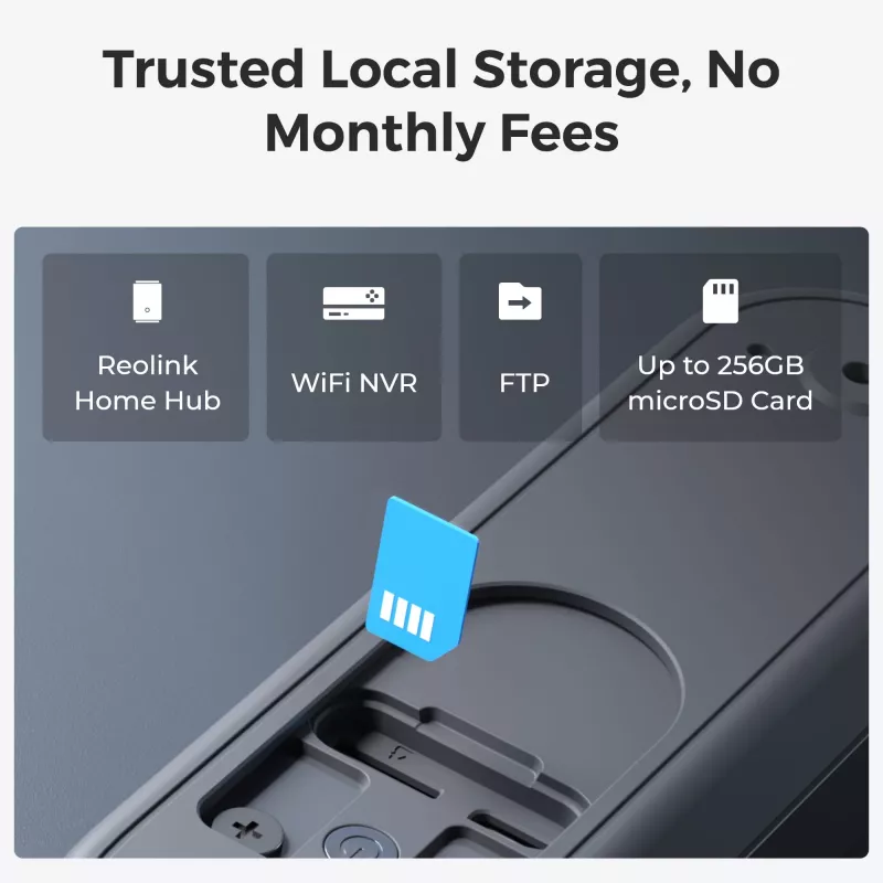 Reolink D340B videoportero con batería con timbre y tarjeta microSD de 64GB