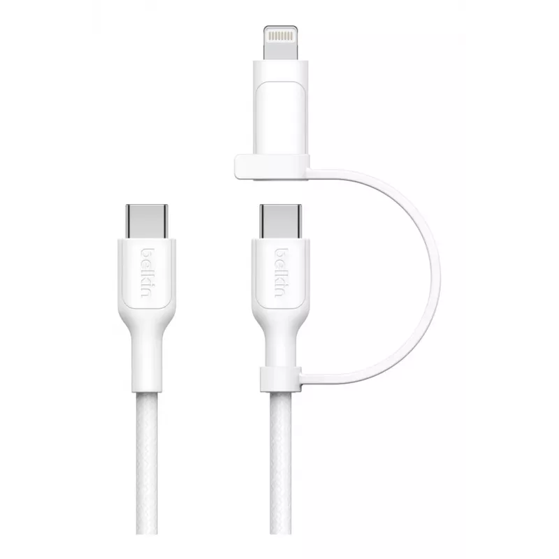Cable USB Belkin BoostCharge Pro 1,5 m USB-C USB-C/Lightning blanco