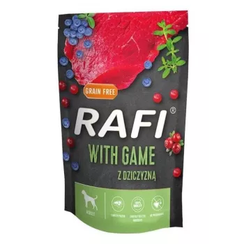 Comida húmeda Dolina Noteci Rafi Game 500 g — ciervo, perros adultos, sobre individual