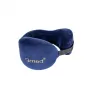 Almohada de viaje para cuello Qmed DRQE3J1CDXUXP — contorneada ergonómica espuma PU, 240×230×125 mm, densidad 45 kg/m³, rojo granate