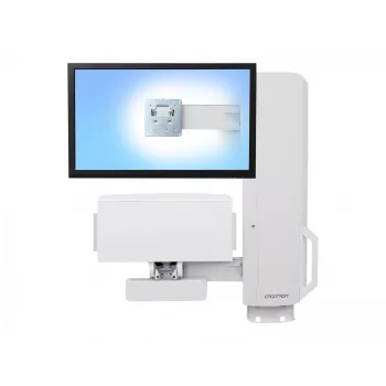 Soporte de monitor Ergotron 61-081-062 61 cm (24 pulgadas) Pared Blanco