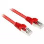 Sharkoon Cable de conexión RJ-45 Cat6 S/FTP, 1 m, rojo