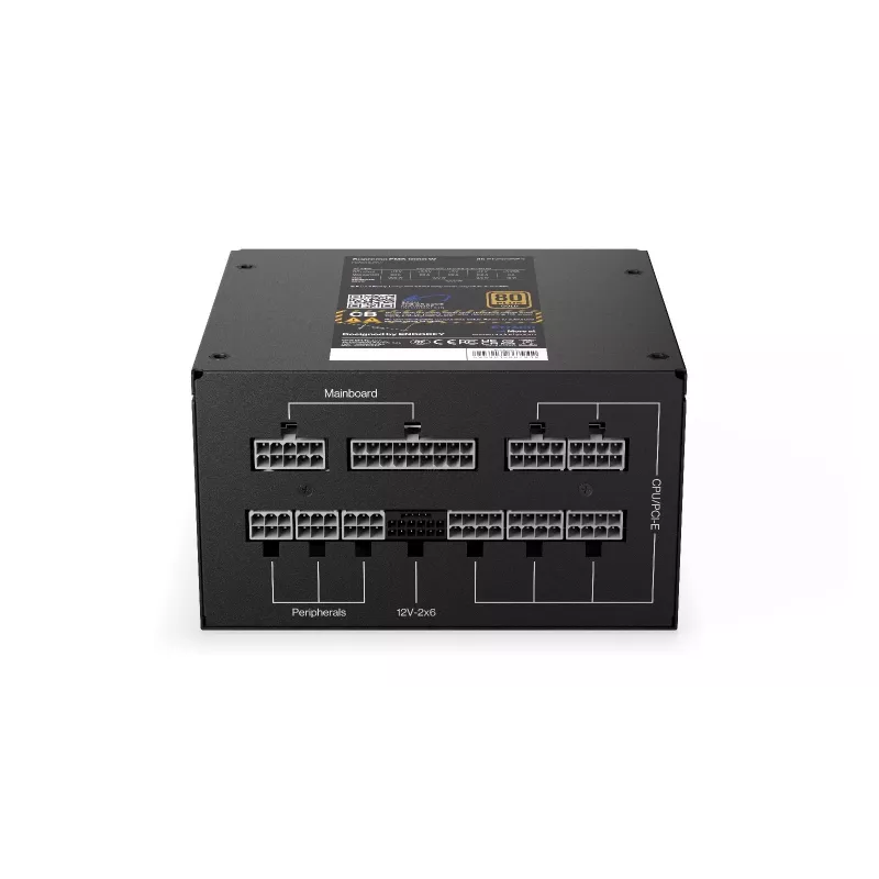 Fuente de alimentación Endorfy Supremo FM6 1000W, 80 PLUS Gold, ATX 3.1, Modular, Negro