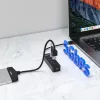 UNITEK uHUB Q4 USB 3.2 Gen 1 (3.1 Gen 1) Type-A 5000 Mbit/s negro