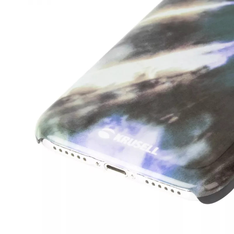 Funda protectora con tapa abatible Krusell Limited para Apple iPhone 8/7 – diseño twirl earth