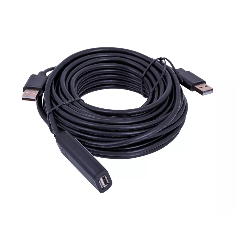 Cable USB UNITEK Y-278 USB 2.0 10 m 2 x USB A USB A negro