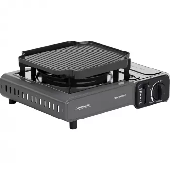 Fogón de camping portátil Campingaz CampBistro 3 con plancha de aluminio fundido