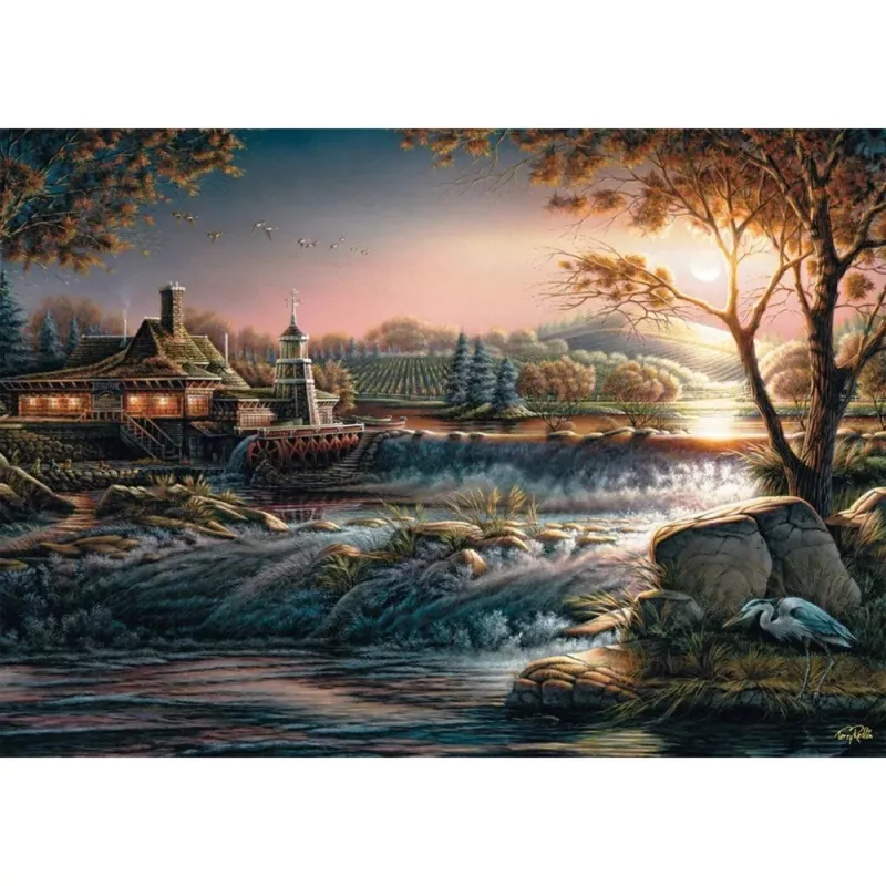 Terry Redlin: Lichter in der Wildnis, puzzle 1000 piezas