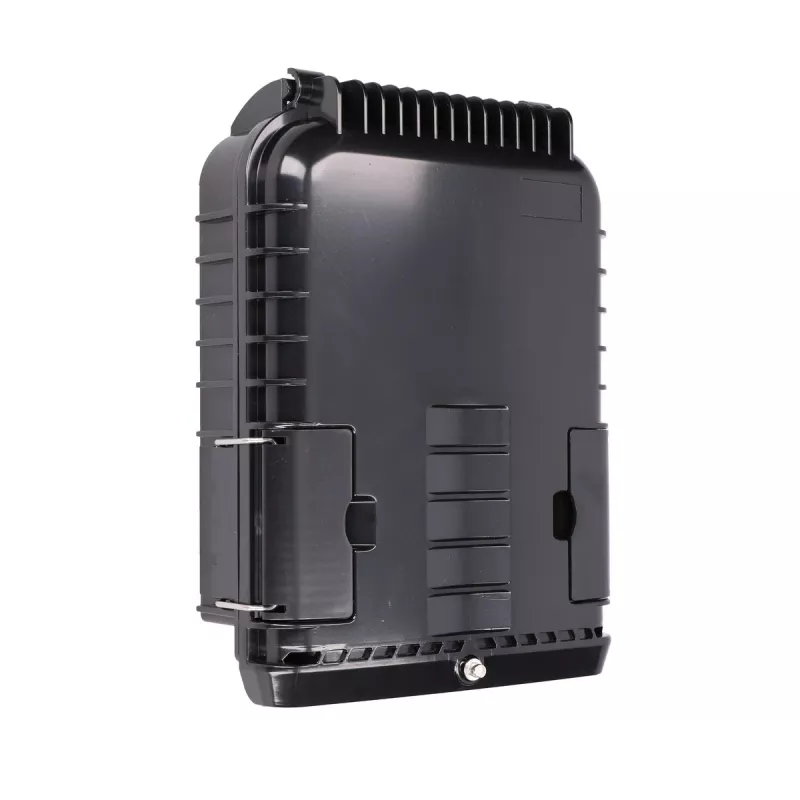 Caja de terminación de fibra óptica Extralink Selene 16 fibras negra