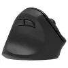 Ratón inalámbrico ergonómico para zurdos, Dual WL+BT batería