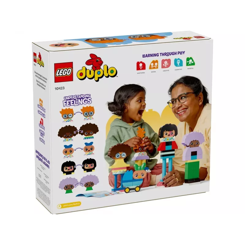 Juguete de construcción LEGO DUPLO 10423 surtido de personas para construir, 71 piezas, a partir de 3 años, figuras de 260 mm de altura
