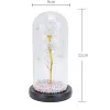 Rosa eterna en vaso Extralink Home, luz LED blanca