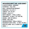 Bloques de construcción Messerschmitt Me 163B Komet 543 piezas