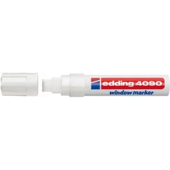 Rotulador de tiza Edding 4090 punta cincel blanco