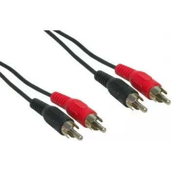 Cable de audio e+p B 33/2 2,5 m 2x RCA negro