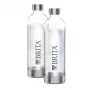 BRITA SodaOne 1043722 botellas de carbonatación, 1 L, transparentes, pack de 2