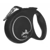 Flexi Black Design M correa extensible para perros, cinta de 5 m, hasta 25 kg