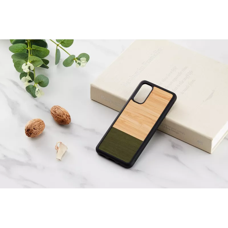 Funda para móvil Man and Wood Galaxy S20 Bosque de bambú Negro — Tapa trasera protectora para Samsung Galaxy S20