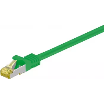 Wentronic goobay - Cable de red - RJ-45 (M) a RJ-45 (M) - 30 m - SFTP, PiMF - Cat.7 - libre de halógenos, moldeado - Verde (91676)