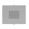 Armario rack LANBERG FF01-8047-12SL 47U 800x1000 mm gris con puertas de cristal delanteras y traseras y espacio para panel LCD