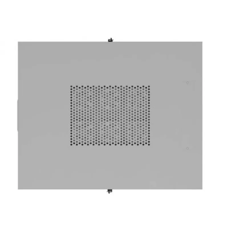 Armario rack LANBERG FF01-8047-12SL 47U 800x1000 mm gris con puertas de cristal delanteras y traseras y espacio para panel LCD