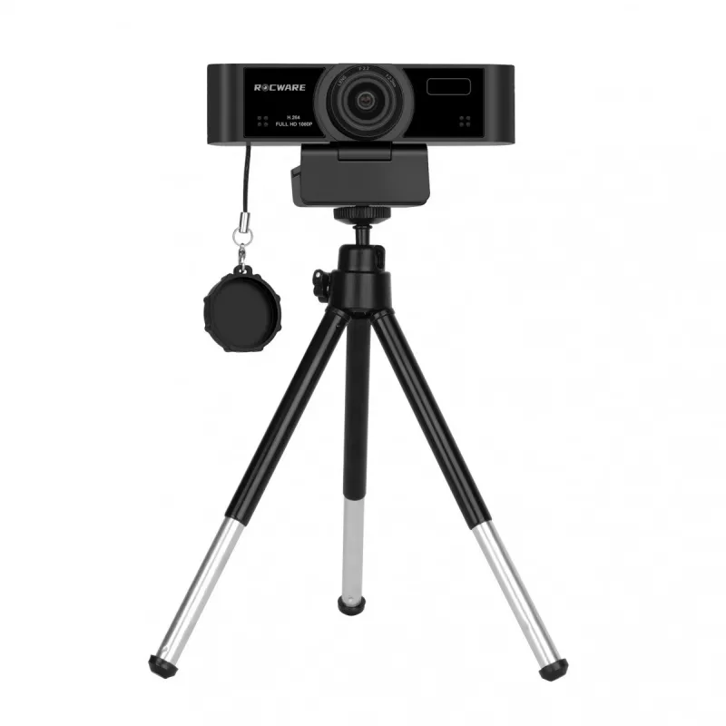 Cámara web ROCWARE RC15 resolución 720p con micrófono integrado