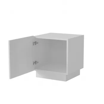 Mesita de noche Cama 2 uds. LIVERTI 45x42x47 cm blanco MDF/aglomerado