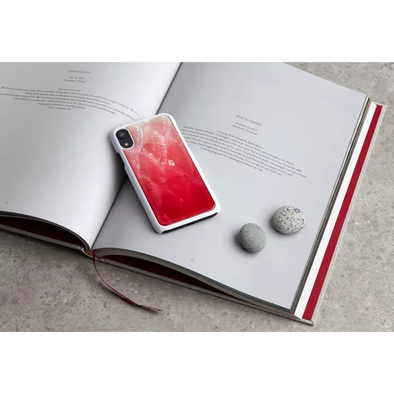 Funda para smartphone iKins para iPhone XR – pink lake y blanca