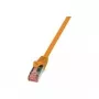 Cable de red LogiLink 1,5 m Cat.6 RJ-45 S/FTP naranja