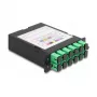 DeLOCK casete Fiber Optic HD conector macho MPO a 12× conector hembra SC simplex 12 fibras monomodo 9/125 µm