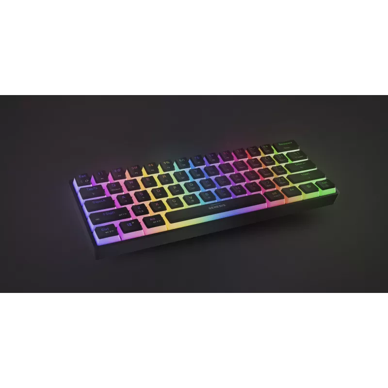 TECLADO GAMING GENESIS THOR 660 G2 US BLACK INALÁMBRICO RGB MECÁNICO GATERON BROWN