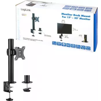 LogiLink kit de montaje - para pantalla LCD - acero - negro - tamaño de pantalla: 43,2-81,3 cm (17-32