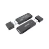 Lector de tarjetas Unitek Y-9327A USB 3.2 Gen 1 Type-A — MicroSD/SD, 2 ranuras, 5000 Mbit/s, negro