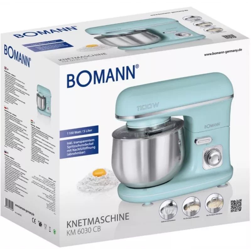 Robot de cocina Bomann KM 6030 CB 1100 W 5 L color menta
