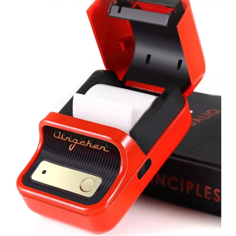 Impresora de etiquetas NIIMBOT B21S roja — impresora térmica Bluetooth compacta, 50 mm de ancho de impresión, 60 mm/s, batería de 1200 mAh