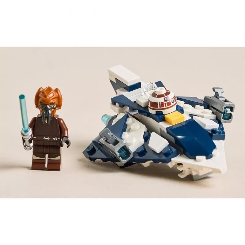 LEGO Microfighter Star Wars Caza estelar Jedi de Plo Koon 75400 — 89 piezas, 1 minifigura, edad 6+