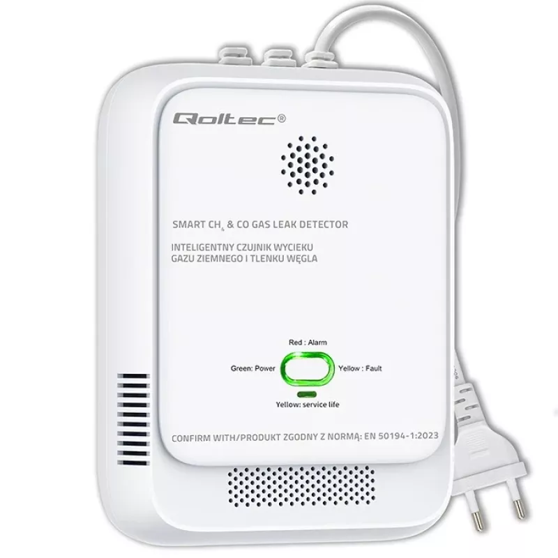 Detector de gas y monóxido de carbono LED