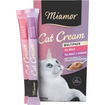 MIAMOR Cat Cream malta - snacks para gatos - 24x15 g