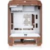 Caja Thermaltake The Tower 600 CA-1Z1-00MUWN-00 Midi Tower ATX, vidrio templado, 2 ventiladores de 140 mm, compatible con unidades de 3,5/2,5 pulgadas, Mocha Mousse